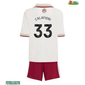 Arsenal Riccardo Calafiori #33 Tredjeställ Barn 2025-26 Kortärmad (+ Korta byxor)